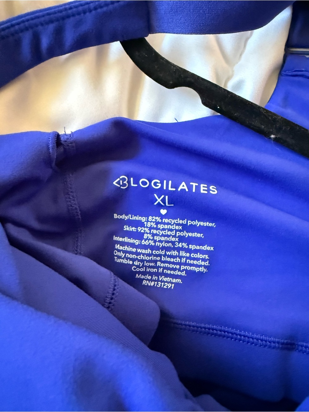 Blogilates Women's Sweetheart Ballerina Dress Royal Blue XL (10-12) - Picture 4 of 9